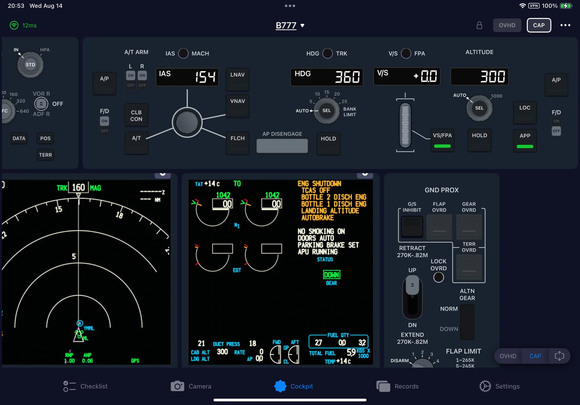 SimFly Pad B777 Premium Panel screenshot 2