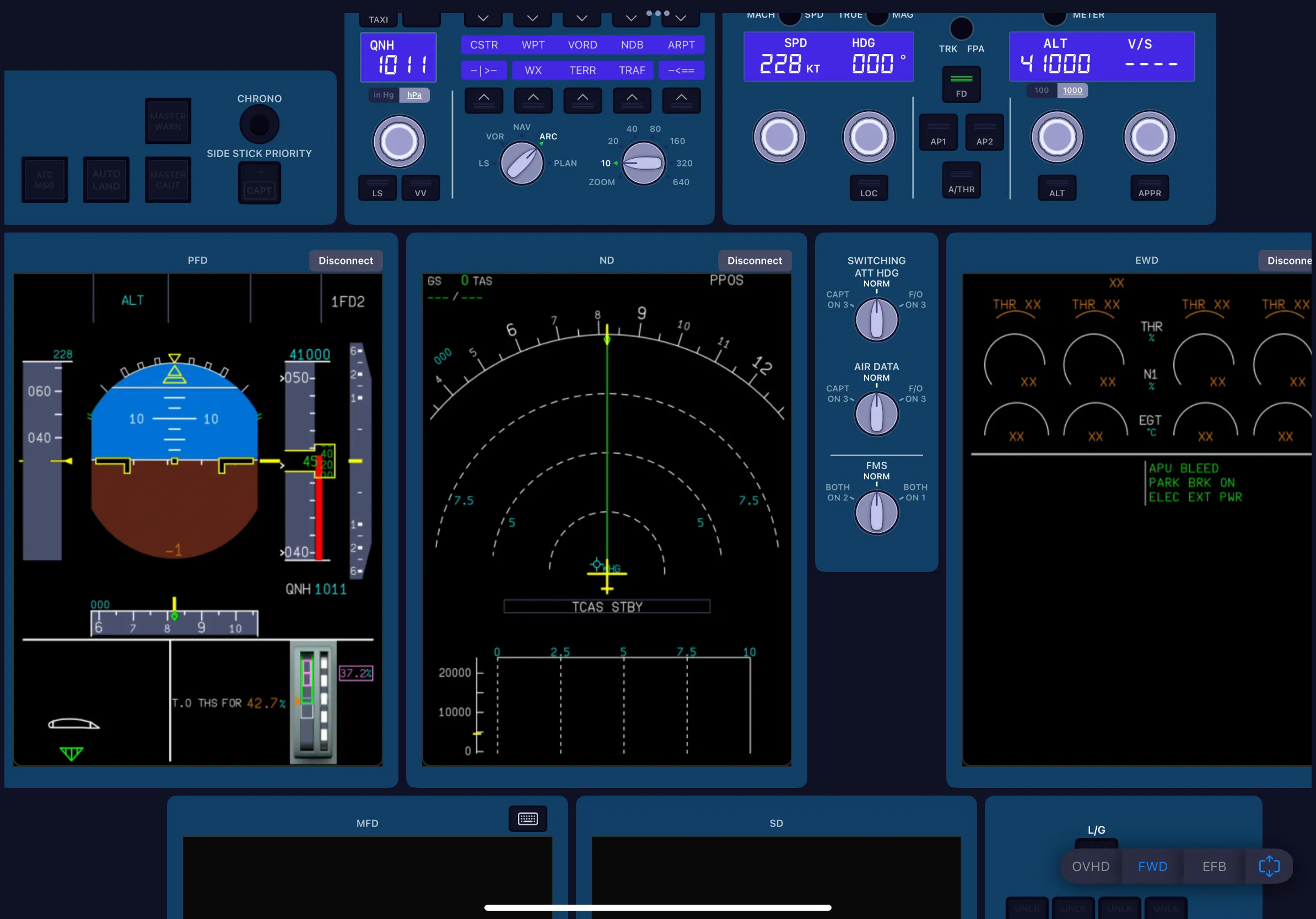 SimFly Pad A380 Premium Panel screenshot 2