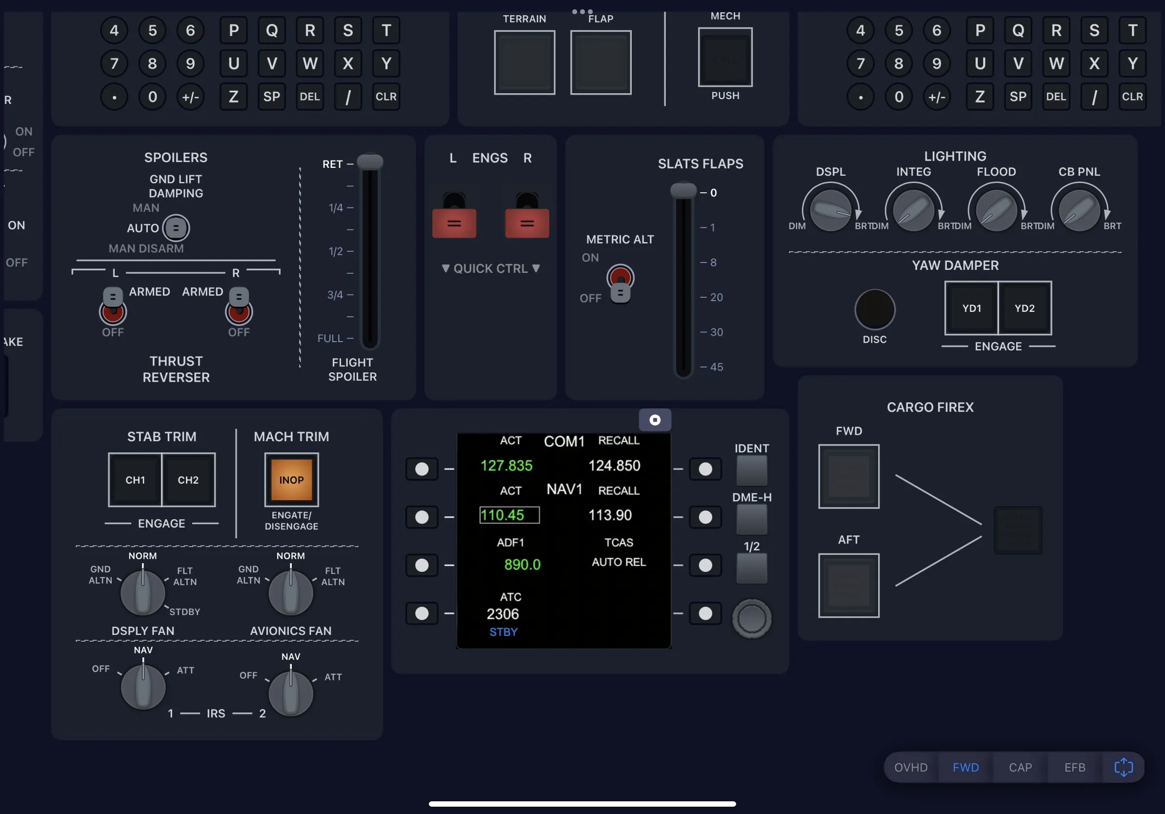 SimFly Pad CRJ Premium Panel screenshot 2