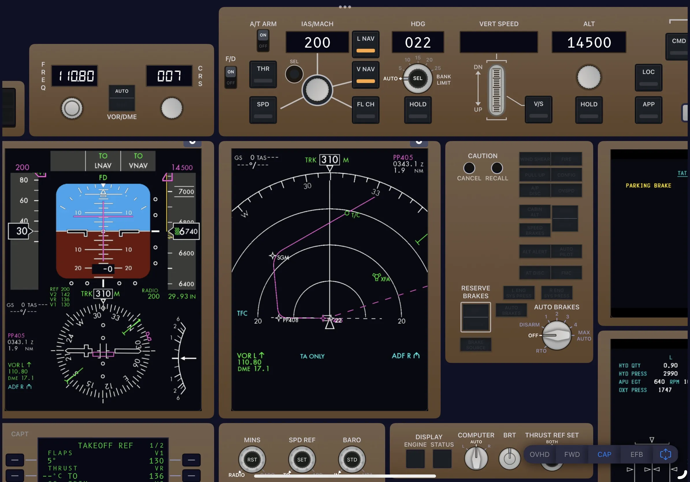SimFly Pad B757 Premium Panel screenshot 2