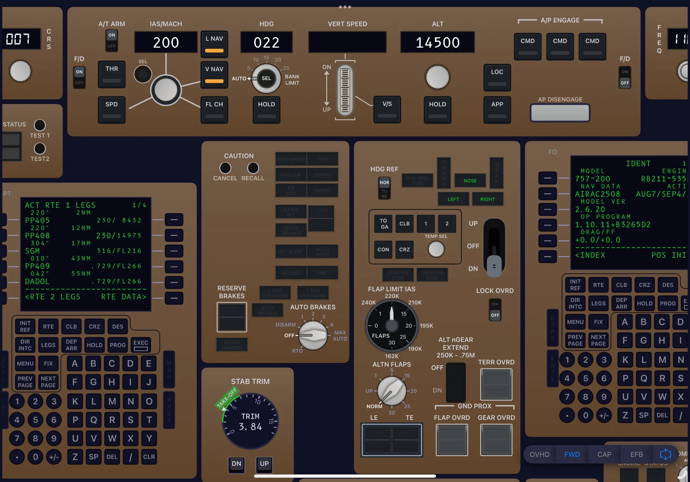SimFly Pad B757 Premium Panel screenshot 4