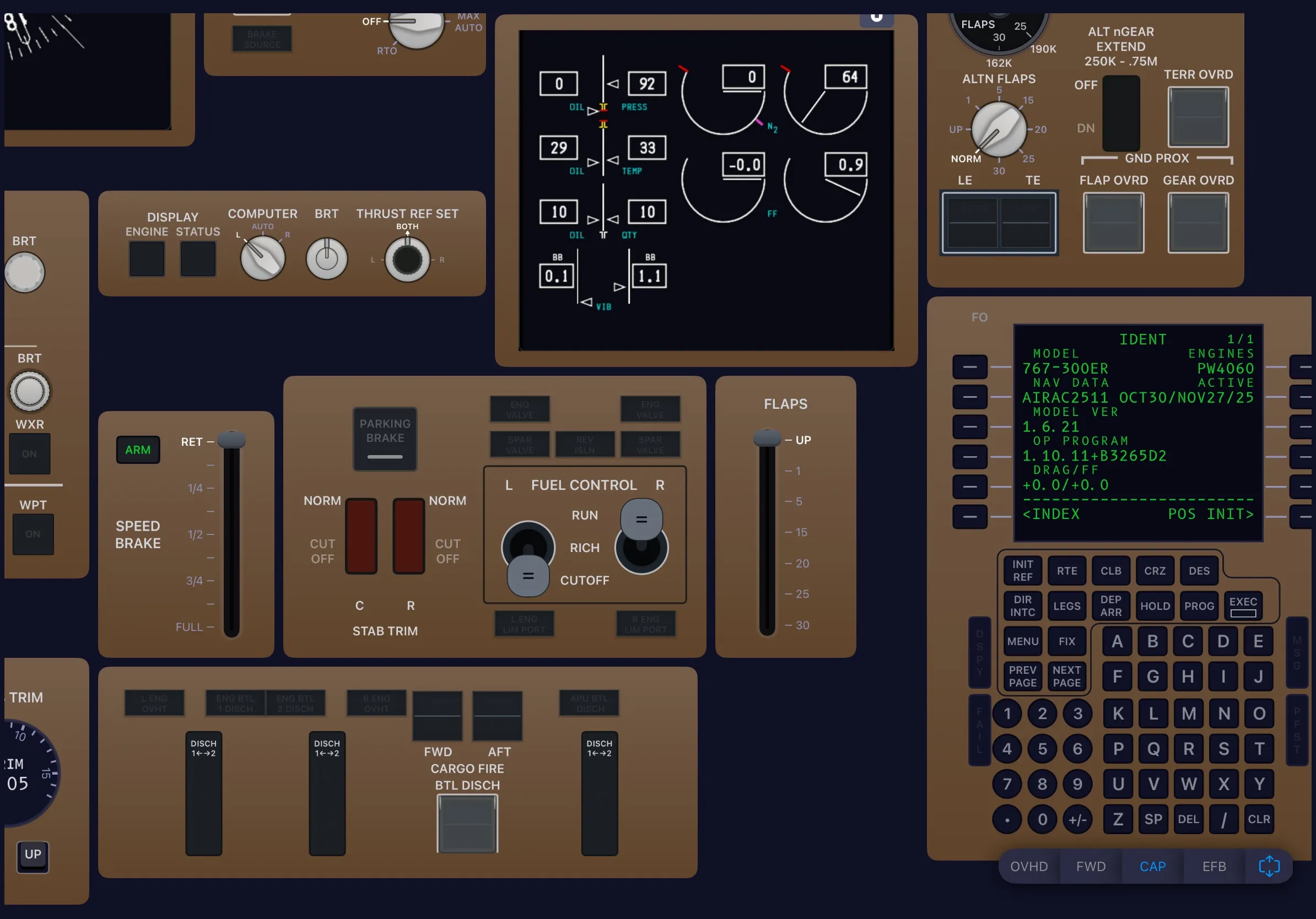SimFly Pad B767 Premium Panel screenshot 4