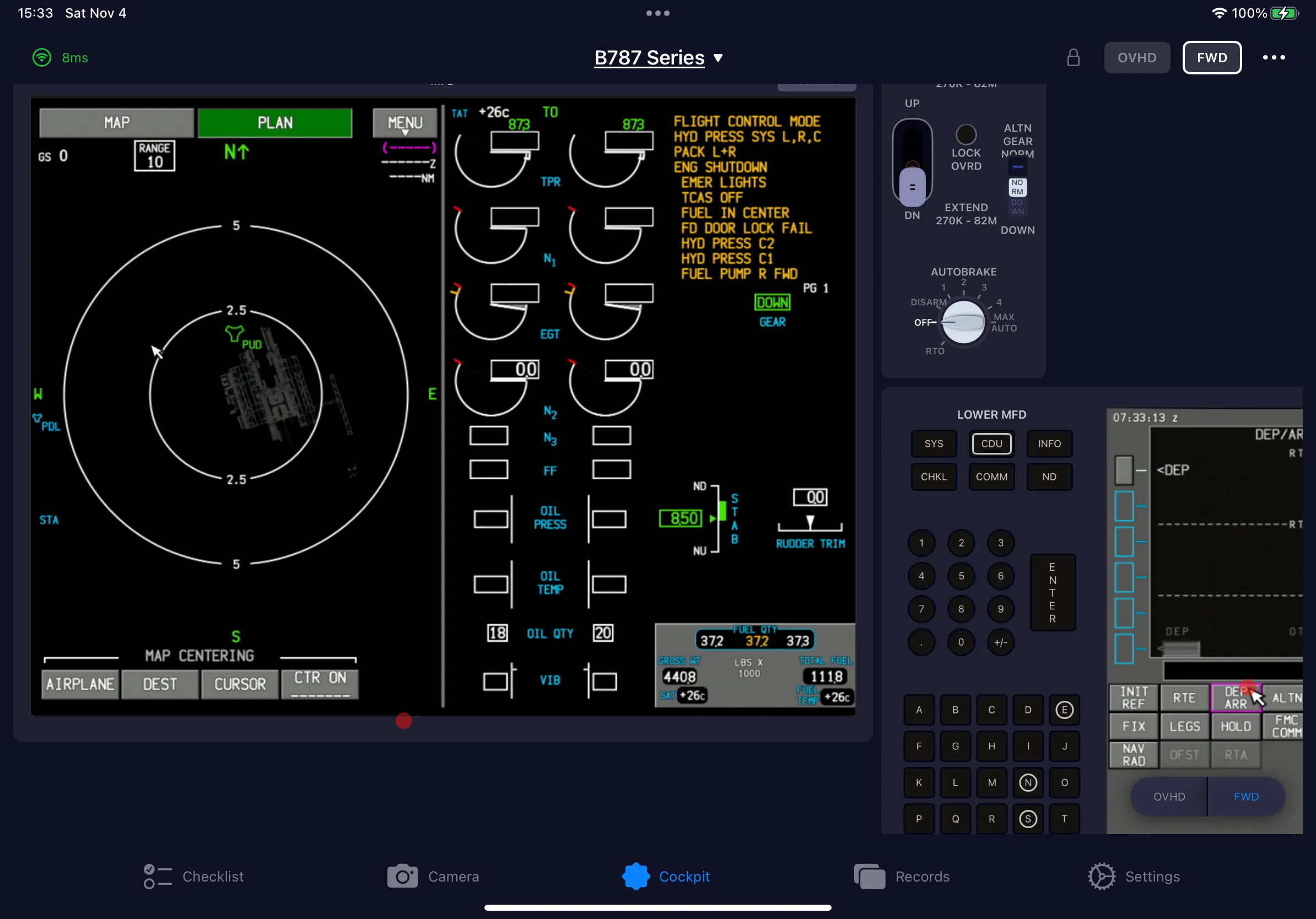 SimFly Pad B787 Premium Panel screenshot 5